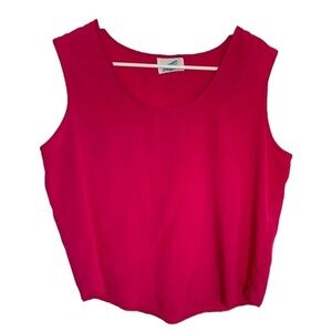 Vtg SG Sport Sleeveless Scoop Neck Blouse Pink